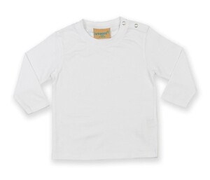 Larkwood LW021 - T-shirt lange mouw baby Wit