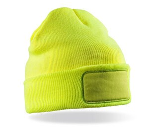 RESULT RC034 - DOUBLE KNIT THINSULATE™ PRINTERS BEANIE Geel