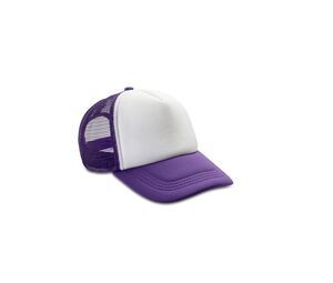 RESULT RC089 - Casquette Américaine Paars / Wit