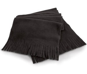 Result RS143 - Fleece sjaal met franjes Zwart