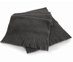 Result RS143 - Fleece sjaal met franjes Houtskool