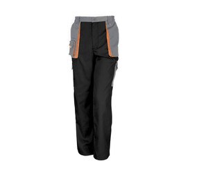 RESULT RS318 - Pantalon de travail Lite Zwart / Grijs / Oranje