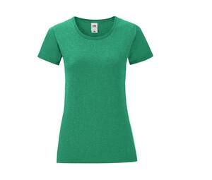 Fruit of the Loom SC151 - Iconic T-Shirt Dames Heide Groen