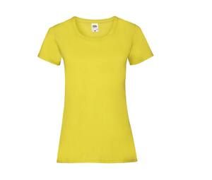 Fruit of the Loom SC600 - Dames Valueweight T-Shirt Geel