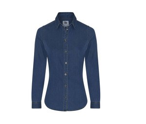 AWDIS SO DENIM SD045 - Spijkerblouse dames Lucy Donkerblauw wasgoed