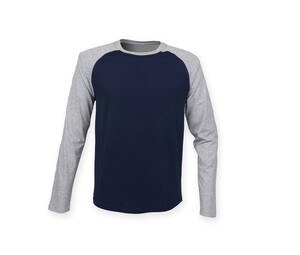 SF Men SF271 - Baseball T-shirt met lange mouwen