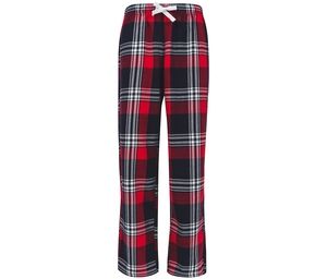 SF Mini SM083 - Pantalon de pyjama enfant Rood / Navy ruit