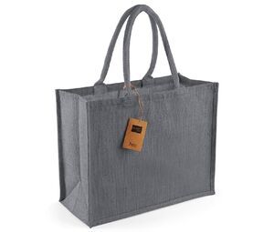 Westford mill WM407 - Classic Jute Shopper Grafietgrijs/grafietgrijs