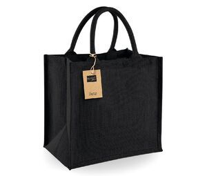 Westford mill WM413 - Jute midi tas Zwart / Zwart