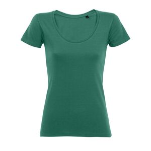 SOL'S 02079 - Metropolitan Dames Laag Uitgesneden T Shirt Met Ronde Hals Smaragd