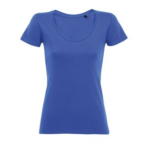 SOL'S 02079 - Metropolitan Dames Laag Uitgesneden T Shirt Met Ronde Hals Koningsblauw