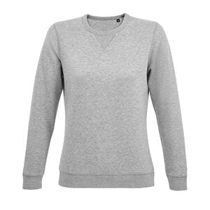 SOL'S 03104 - Sully Women Dames Sweater Met Ronde Hals Gemengd grijs