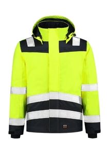 Tricorp T51 - Midi Parka Hoog Zichtbaar Tweekleurig Werk Jas Unisex jaune fluorescerend