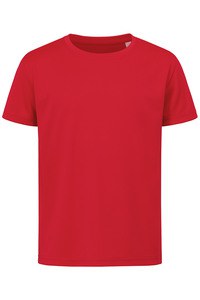 Stedman STE8170 - T-shirt Interlock Active-Dry SS voor kinderen Karmijnrood