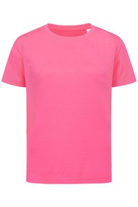 Stedman STE8170 - T-shirt Interlock Active-Dry SS voor kinderen Zoet roze