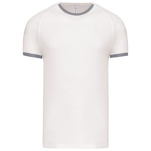 Proact PA406 - Sportief T-shirt Wit / Fijn grijs
