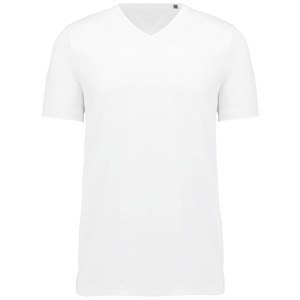 Kariban K3002 - Heren-t-shirt Supima® V-hals korte mouwen Wit
