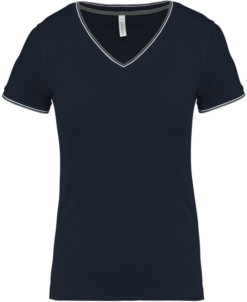 Kariban K394 - Dames V-hals piqué t-shirt
