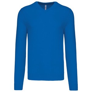 Kariban K965 - HEREN PULLOVER MET V-HALS Licht koningsblauw