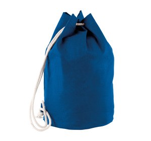 Kimood KI0629 - Katoenen tas met koord in marinestijl Koningsblauw