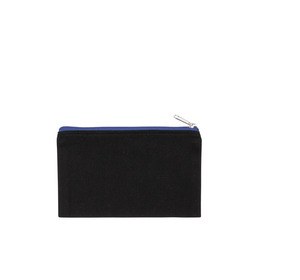 Kimood KI0720 - Tasje van canvaskatoen - klein model Zwart / Koningsblauw