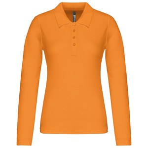 Kariban K257 - Piqué-damespolo lange mouwen Oranje