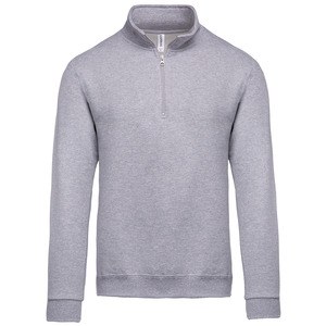 Kariban K478 - Sweater met ritshals Oxford grijs