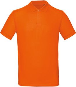 B&C CGPM430 - Men's organic polo shirt Oranje