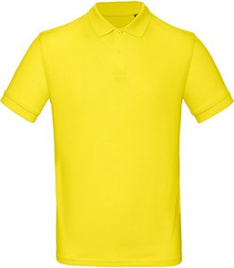 B&C CGPM430 - Men's organic polo shirt Zonnegeel
