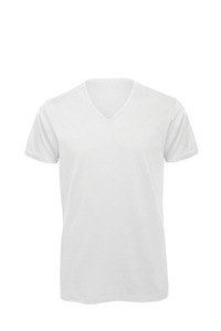 B&C CGTM044 - Biologisch Katoen Inspire V-hals T-shirt Wit
