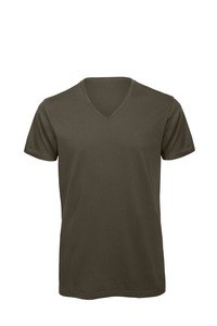 B&C CGTM044 - Biologisch Katoen Inspire V-hals T-shirt Khaki