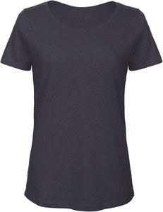 B&C CGTW047 - SLUB Organic Cotton Inspire T-shirt / Woman Chique marine