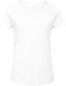 B&C CGTW047 - SLUB Organic Cotton Inspire T-shirt / Woman Chique zuiver wit