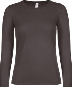 B&C CGTW06T - #E150 Dames-T-shirt lange mouwen Bruin