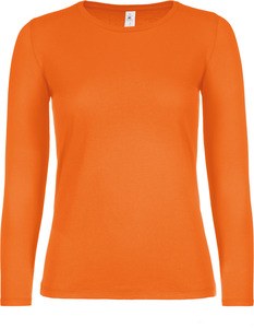 B&C CGTW06T - #E150 Dames-T-shirt lange mouwen Oranje