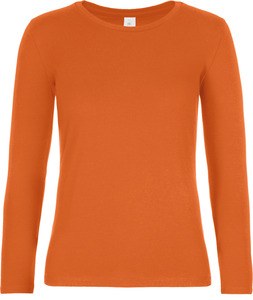 B&C CGTW08T - Dames-T-shirt lange mouw #E190 Stedelijk oranje