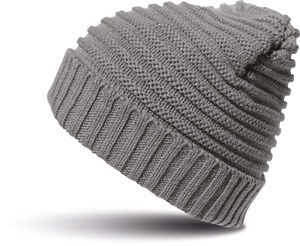 Result RC376X - Braided knit hat Grijs
