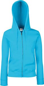 Fruit of the Loom SC62118 - Lady Fit Hoodie Sweatshirt Met Rits (62-118-0)