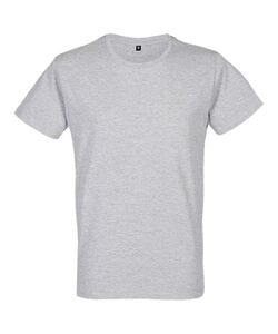 RTP Apparel 03259 - Cosmic 155 Men T Shirt Heren Gesneden Genaaid Korte Mouwen Heide Grijs