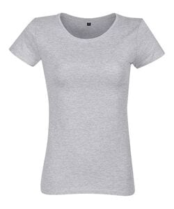 RTP Apparel 03260 - Cosmic 155 Women T Shirt Dames Gesneden Genaaid Korte Mouwen Heide Grijs