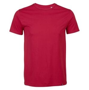 ATF 03272 - Léon T Shirt Heren Ronde Hals Gemaakt In Frankrijk Rood