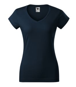 Malfini 162 - V-hals T-shirt Fit Dames Zee Blauw
