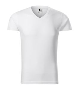 Malfini 146 - V-hals Shirt Slim Fit Heren Wit
