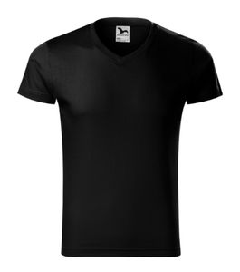 Malfini 146 - V-hals Shirt Slim Fit Heren Zwart