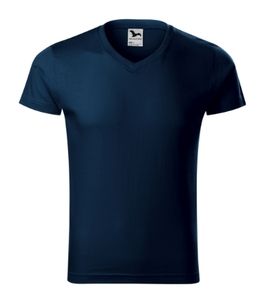 Malfini 146 - V-hals Shirt Slim Fit Heren Zee Blauw