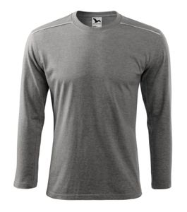 Malfini 112 - T-shirt Long Sleeve Uniseks Donkerblauw grijs