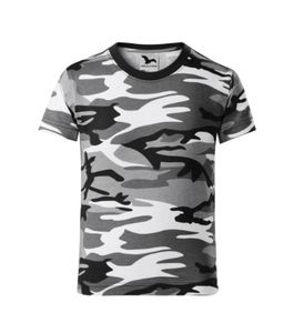Malfini 149 - T-shirt Camouflage Kinderen camouflagegrijs