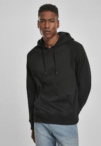 Build Your Brand BY093 - Raglan Sweat Hoody Zwart