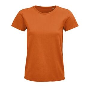 SOL'S 03579 - Pioneer Women T Shirt Dames Jersey Ronde Hals Getailleerd Oranje
