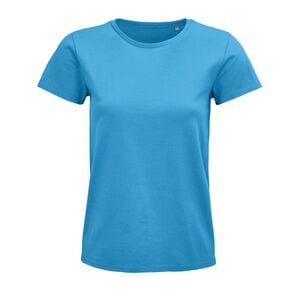 SOL'S 03579 - Pioneer Women T Shirt Dames Jersey Ronde Hals Getailleerd Aqua